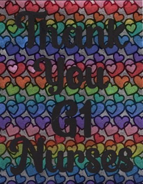 Repeating Hearts
(rainbow ombre)
Thank You Card